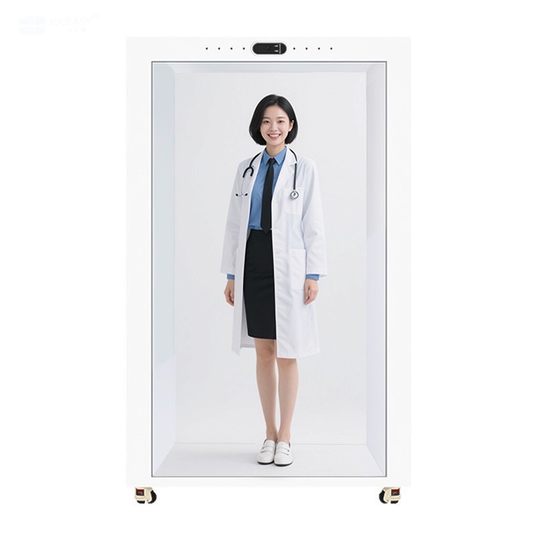 86寸AI數字人透明柜