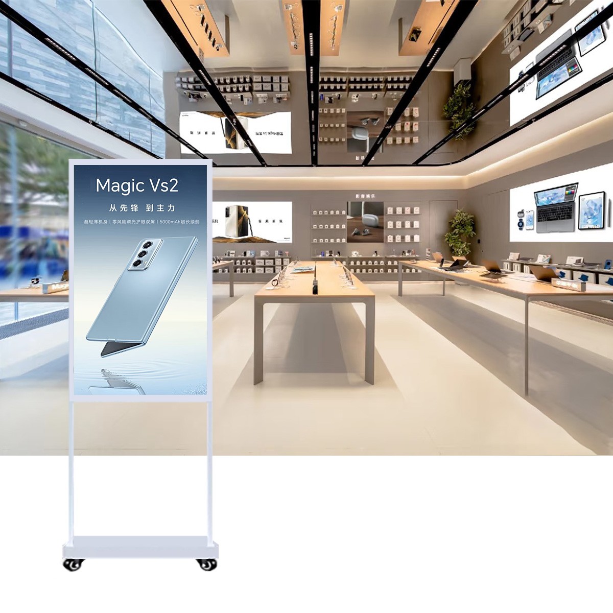 65寸立式雙面廣告機